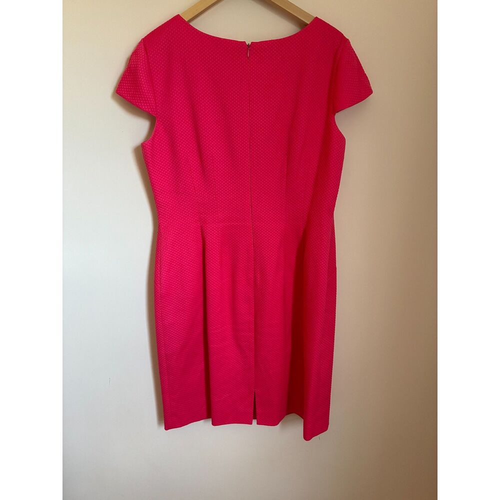 Alex Marie Vibrant Pink Cap-Sleeve Sheath Dress - Size 14